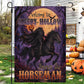 Halloween Sleepy Hollow Garden & House Flag, Welcome To Sleepy Hollow Yard Flag Spooky Season Vintage Gift For Horseman Lover