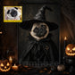 Halloween Dog Witch Canvas Painting, Too Cute To Spook Wall Art Decor, Spooky Season Poster Gift For Dog Lover