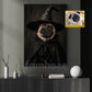 Halloween Dog Witch Canvas Painting, Too Cute To Spook Wall Art Decor, Spooky Season Poster Gift For Dog Lover