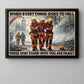 When Everything Goes To Hell, Motivational Firefighter Canvas Painting, Wall Art Decor, Poster Gift For Firefighter Lovers