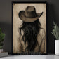 Cowgirl Riding Horse Canvas Painting, Western Woman Wall Art Decor, Poster Gift For Cowgirls