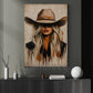 Blonde Cowgirl Canvas Painting, Western Woman Wall Art Decor, Poster Gift For Cowgirls