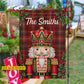 Personalized Christmas Nutcracker Garden & House Flag, Custom Family Name With Red Tartan Plaid Yard Flag, Xmas Gift For Nutcracker Lover