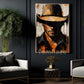 Cowboy Portrait Canvas Painting, Western Man Wall Art Decor, Poster Gift For Cowboys
