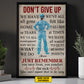 Don't Give Up Can't Expect That To Be Easy, Personalized Nurse Canvas Painting, Inspirational Quotes Wall Art Decor, Gift For Nurse Lovers