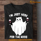 Funny Halloween Cat T-shirt, I'm Just Here For The Boos, Gift For Cat Lovers, Cat Tees, Cat Owners