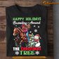 Funny Christmas Barrel Racing T-shirt, Happy Holidays, Xmas Gift For Horse Lovers