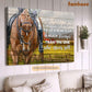 Horse Poster & Canvas, The One Who Falls And Gets Up Stronger Than The One Who Never Fell, Poster Gift For Horse Lovers