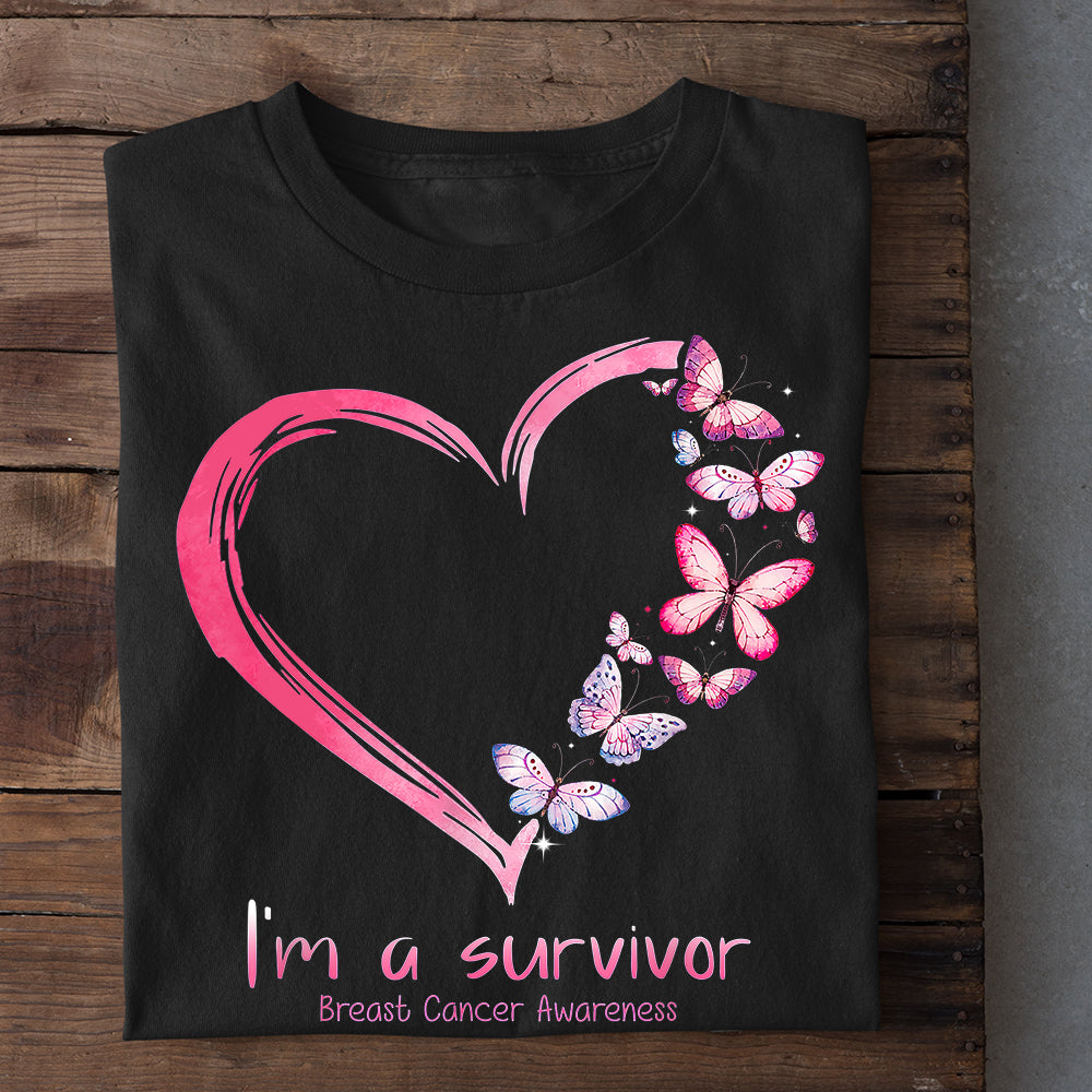 Breast Cancer T-shirt, I'm A Survivor, Gift For Those Supporting Breast Cancer Awareness