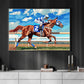 Secretariat Canvas Painting, Race Race, Jockey Wall Art Decor, Poster Gift For Horse Racing Lovers