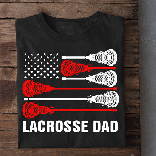 Father's Day Lacrosse T-shirt, Lacrosse Dad, Gift For Lacrosse Lovers, Lacrosse Players, Gift For Dad