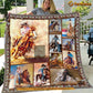 Barrel Racing Blanket, Strong Barrel Racing Fleece Blanket - Sherpa Blanket Gift For Barrel Racing Lover