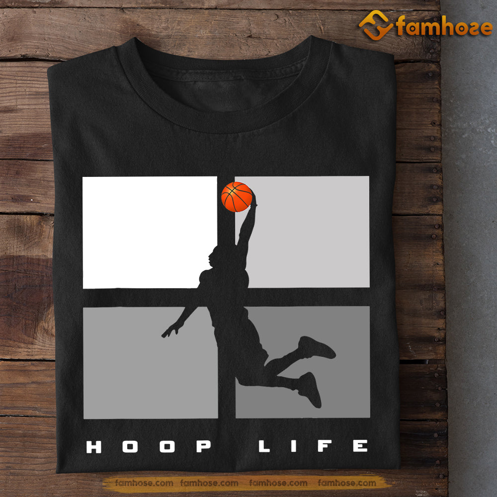 Basketball T-shirt, Hoop Life, Gift For Basketball Lovers, Basketball Tees