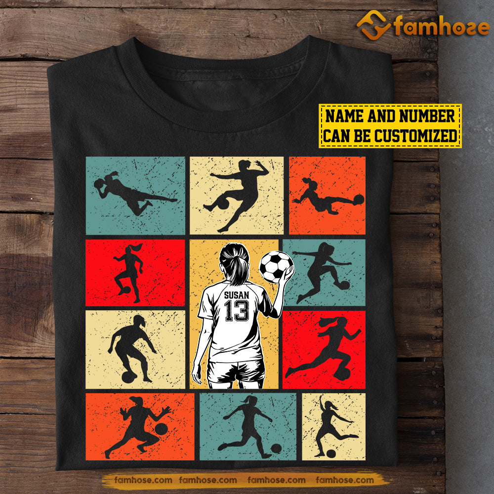 Personalized Vintage Soccer T-shirt, Soccer Life, Gift For Soccer Lovers, Soccer Girls