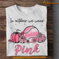 Softball T-shirt, In October We Wear Pink, Gift For Softball Lovers Who Support Breast Cancer Awareness
