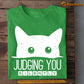Funny Cat T-shirt, Judging You Silently, Gift For Cat Lovers, Cat Owners, Cat Tees