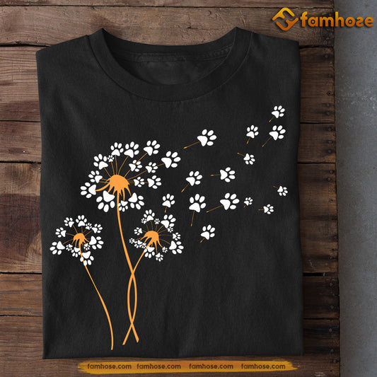 Dog T-shirt, Dogshoes Flowers, Gift For Dog Lovers, Dog Tees, Dog Owners