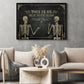 This Is Us, Couple Skeleton Canvas Painting, Spooky Season Wall Art Decor, Halloween Poster Gift For Skull Lovers