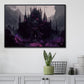 Haunting Vampire Palace Dark Surreal Mythical Halloween Canvas Painting, Wall Art Decor - Horror Haunted Witchy House Poster Halloween Gift