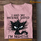 Funny Black Cat T-shirt, I Had My Patience Tested I'm Negative, Gift For Cat Lovers, Cat Owners, Cat Tees