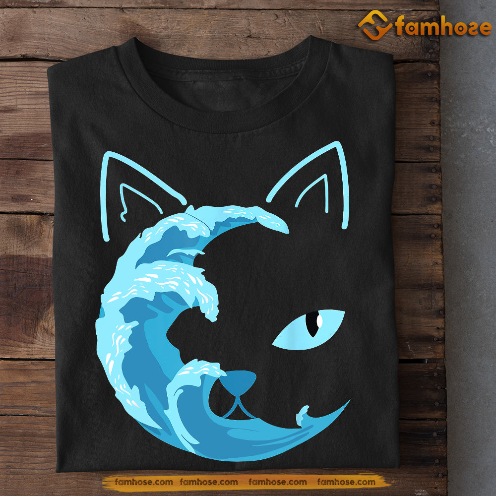 The Wave Cat, Gift For Cat Lovers, Cat Tees, Cat Owners