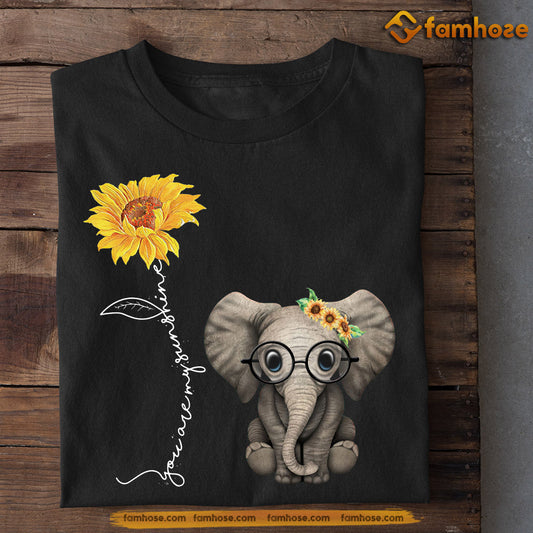 Cute Elephant T-shirt, You Are My Sunshine, Gift For Elephant Lovers, Elephant Tees