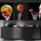 Set Of 3 Basketball Canvas Painting, Basketball Wall Art Decor, Poster Gift For Basketball Lovers
