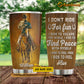 Personalized CowboyTumbler, I Don't Ride My Horse To Win Races I Ride To Escape This World Stainless Steel Tumbler, Tumbler Gifts For Rodeo Lovers