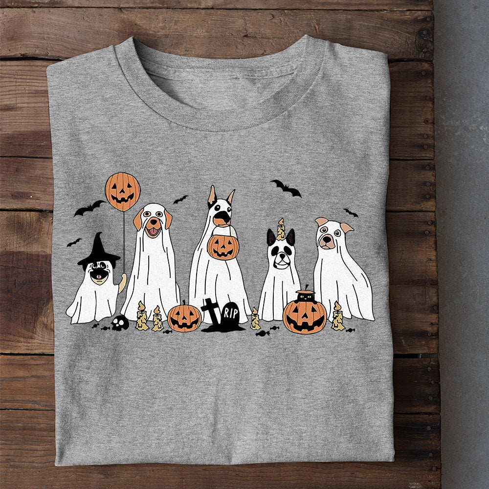 Halloween Dog T-shirt, Costume Halloween With My Dogs, Gift For Dog Lovers, Dog Owners, Dog Tees