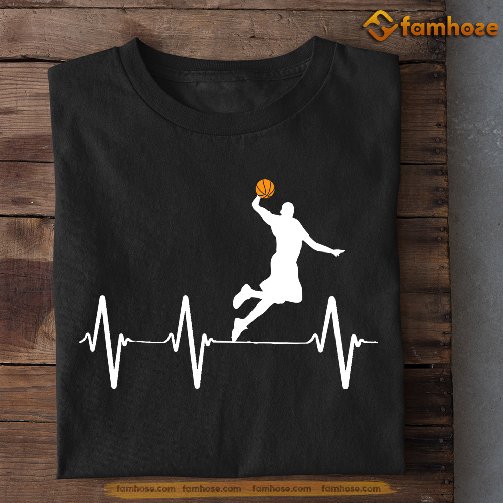 Basketball T-shirt, Basketball Is My Heart Beat, Gift For Basketball Lovers, Basketball Tees