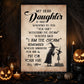 Interesting Halloween Canvas Painting, My Dear Daughter, Spooky Season Wall Art Decor, Halloween Poster Gift For Witch Lovers