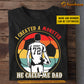 Vintage Soccer Boy T-shirt, A Monster He Calls Me Dad, Father's Day Gift For Soccer Man Lovers, Soccer Players