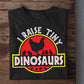 Vintage Chicken T-shirt, I Raise Tiny Dinosaurs, Gift For Chicken Lovers, Chicken Tees, Farmers