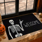 Funny Halloween Doormat, Skeleton Welcome, Doormat For Home Decor Housewarming Gift, Welcome Mat Gift For Halloween Lovers