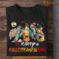 Cute Halloween Turtle T-shirt, Happy Hallothanksmas Thanksgiving Christmas, Gift For Turtle Lovers, Turtle Tees