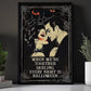 When We're Together Halloween Canvas Painting, Spooky Season Wall Art Decor, Halloween Poster Gift For Vampire Lovers