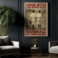 Motivational Baseball Canvas Painting, Baseball In Their Souls Sport Wall Art Decor, Poster Gift For Baseball Lovers