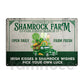Shamrock Farm Metal Sign, Shamrock Farm Established March 17th Yard Sign, House Decor St Patrick's Day Gift For Irish Lover