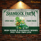 Shamrock Farm Metal Sign, Shamrock Farm Established March 17th Yard Sign, House Decor St Patrick's Day Gift For Irish Lover