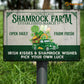 Shamrock Farm Metal Sign, Shamrock Farm Established March 17th Yard Sign, House Decor St Patrick's Day Gift For Irish Lover
