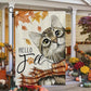 Cute Thanksgiving Cat Garden Flag & House Flag, Hello Fall Kitty Outdoor Decor, Yard Decor Gift For Cat Lovers