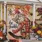 Thanksgiving Cat Garden Flag & House Flag, Kitty Be Thankful Season Outdoor Decor, Yard Decor Gift For Cat Lovers