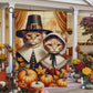 Thanksgiving Cat Garden Flag & House Flag, Kitty Couple Thankful Season Outdoor Decor, Yard Decor Gift For Cat Lovers