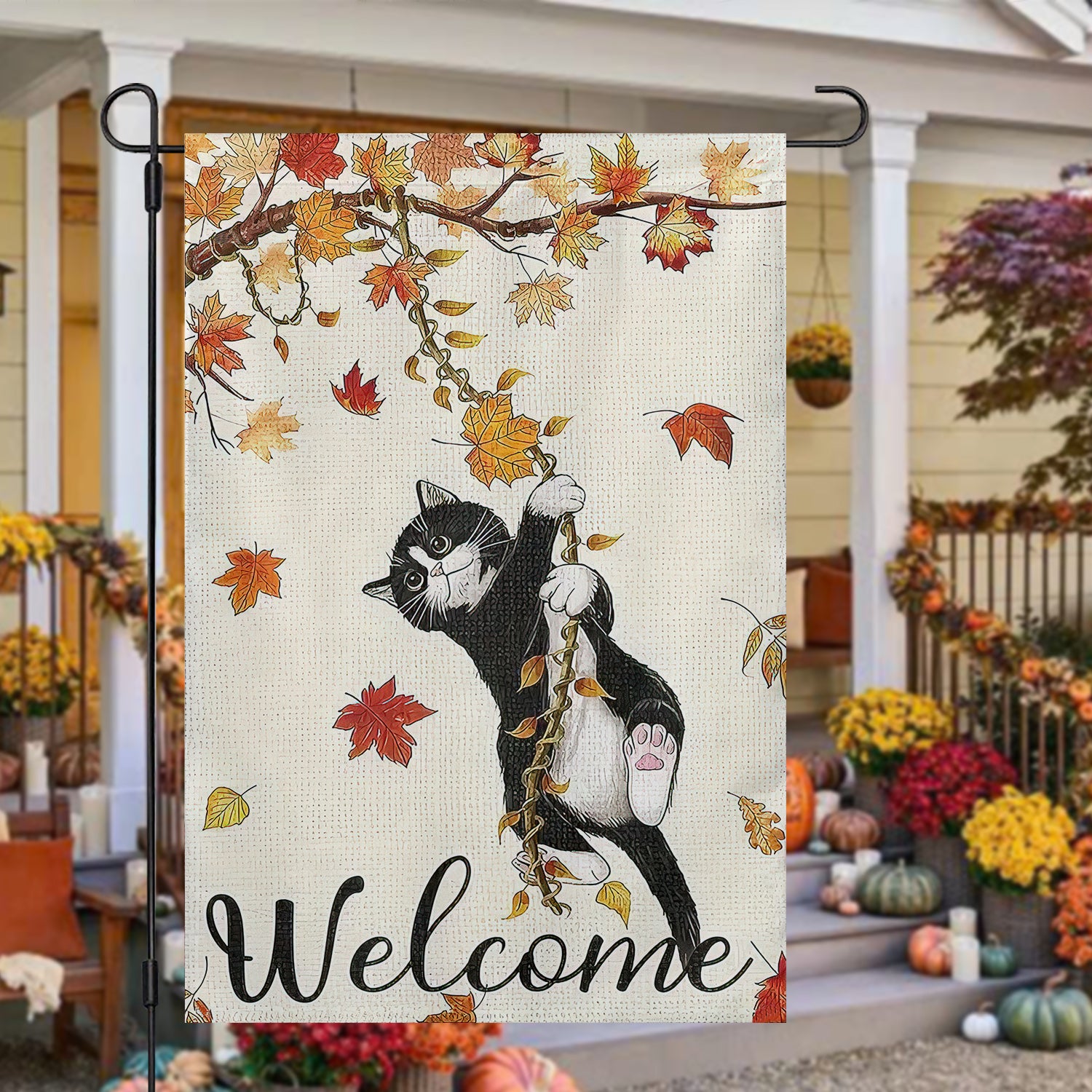 Breeze Decor Halloween Kätzchen Garden Flagge | 33 X 47 Cm, Doppelseitig Bedruckt | Aus Robustem Polyester