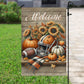 Thanksgiving Football Garden Flag & House Flag, Welcome Thankful Outdoor Decor, Autumn Yard Decor Gift For Football Lovers