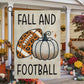 Thanksgiving Football Garden Flag & House Flag, Fall And Football Thankful Outdoor Decor, Yard Decor Gift For Football Lovers