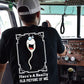 Funny Trucker T-shirt, Here's A Really Old Picture Of Me Back Design Tees Gift For Truck Drivers