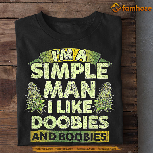 Interesting Trucker T-shirt, I Like Doobies And Boobies Gift For Trucker Lovers, Truck Driver Tees