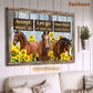 Horse Poster & Canvas, Accept What Is Let Go Of What Was Have Faith, Horse Canvas Wall Art, Poster Gift For Horse Lovers