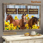 Horse Poster & Canvas, Accept What Is Let Go Of What Was Have Faith, Horse Canvas Wall Art, Poster Gift For Horse Lovers